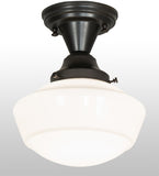 9"W Revival Schoolhouse Semi-Flushmount