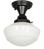9"W Revival Schoolhouse Semi-Flushmount