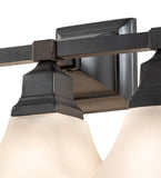 19"W Bungalow 3 Lt Wall Sconce