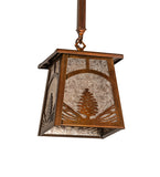 7"Sq Mountain Pine Mini Pendant