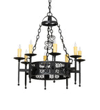 28"W Toscano 8 Lt Chandelier