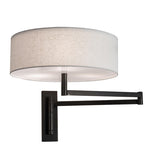 30"W Cilindro Textrene Swing Arm Wall Sconce