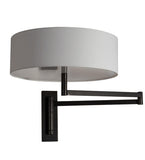 30"W Cilindro Textrene Swing Arm Wall Sconce