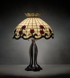 32"H Roseborder Table Lamp