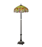 62"H Tiffany Hanginghead Dragonfly Floor Lamp
