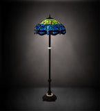 62"H Tiffany Hanginghead Dragonfly Floor Lamp
