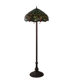 62"H Tiffany Hanginghead Dragonfly Floor Lamp