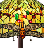62"H Tiffany Hanginghead Dragonfly Floor Lamp