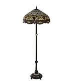 62"H Tiffany Hanginghead Dragonfly Floor Lamp
