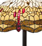 62"H Tiffany Hanginghead Dragonfly Floor Lamp