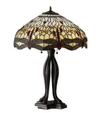 30"H Tiffany Hanginghead Dragonfly Table Lamp