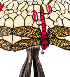 30"H Tiffany Hanginghead Dragonfly Table Lamp