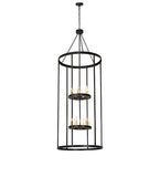 36"W Cilindro Leeds 12 Lt Pendant