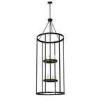 36"W Cilindro Leeds 12 Lt Pendant