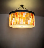 47"W Cilindro Calico Semi-Flushmount