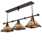 48"L Nuevo Mission 3 Lt Island Pendant