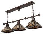 48"L Nuevo Mission 3 Lt Island Pendant