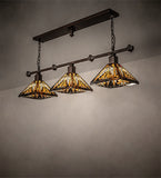 48"L Nuevo Mission 3 Lt Island Pendant
