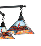 36"Sq Prairie Dragonfly 5 Lt Chandelier