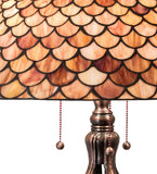 30"H Fishscale Table Lamp