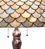 31"H Tiffany Fishscale Table Lamp