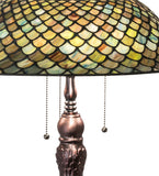 31"H Tiffany Fishscale Table Lamp