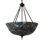 24"W Tiffany Fishscale Inverted Pendant