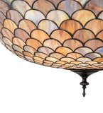 24"W Tiffany Fishscale Inverted Pendant