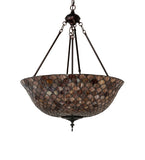 24"W Tiffany Fishscale Inverted Pendant