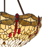 22"W Tiffany Hanginghead Dragonfly Inverted Pendant