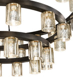 70"W Loxley Horizon Ring 44 Lt Three Tier Chandelier