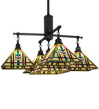 38"Sq Prairie Wheat 5 Light Chandelier