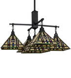 38"Sq Prairie Wheat 5 Light Chandelier