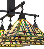 38"Sq Prairie Wheat 5 Light Chandelier