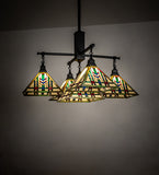 38"Sq Prairie Wheat 5 Light Chandelier