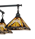 36"Sq Nuevo Mission 5 Lt Chandelier