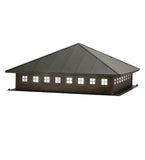 40"Sq Lincoln Arts & Crafts Pier Mount