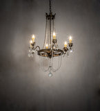 28"W Dominique Chandelier