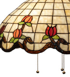 20"W Roseborder Pendant