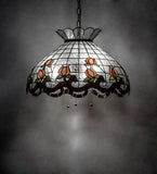 20"W Roseborder Pendant