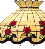 23"W  Roseborder Pendant