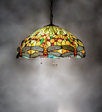 20"W Tiffany Hanginghead Dragonfly Pendant