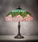 26"H Tiffany Cabbage Rose Table Lamp