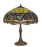 26"H Tiffany Hanginghead Dragonfly Table Lamp