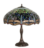 26"H Tiffany Hanginghead Dragonfly Table Lamp