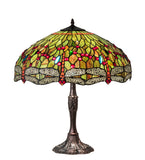 26"H Tiffany Hanginghead Dragonfly Table Lamp