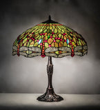 26"H Tiffany Hanginghead Dragonfly Table Lamp