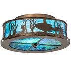 18" W Bass and Pike Flushmount