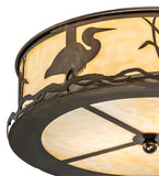 18"W Wildlife at Dawn Flushmount