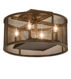 15"W Cilindro Rame Flushmount